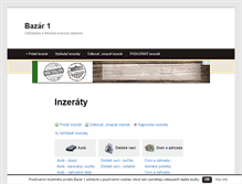 Tablet Screenshot of bazar1.sk